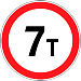 Дорожный знак 3.11 Ограничение массы
