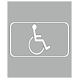 Трафарет "Парковка для инвалидов"